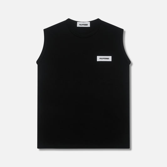 FITTED TANK TOP BLACK