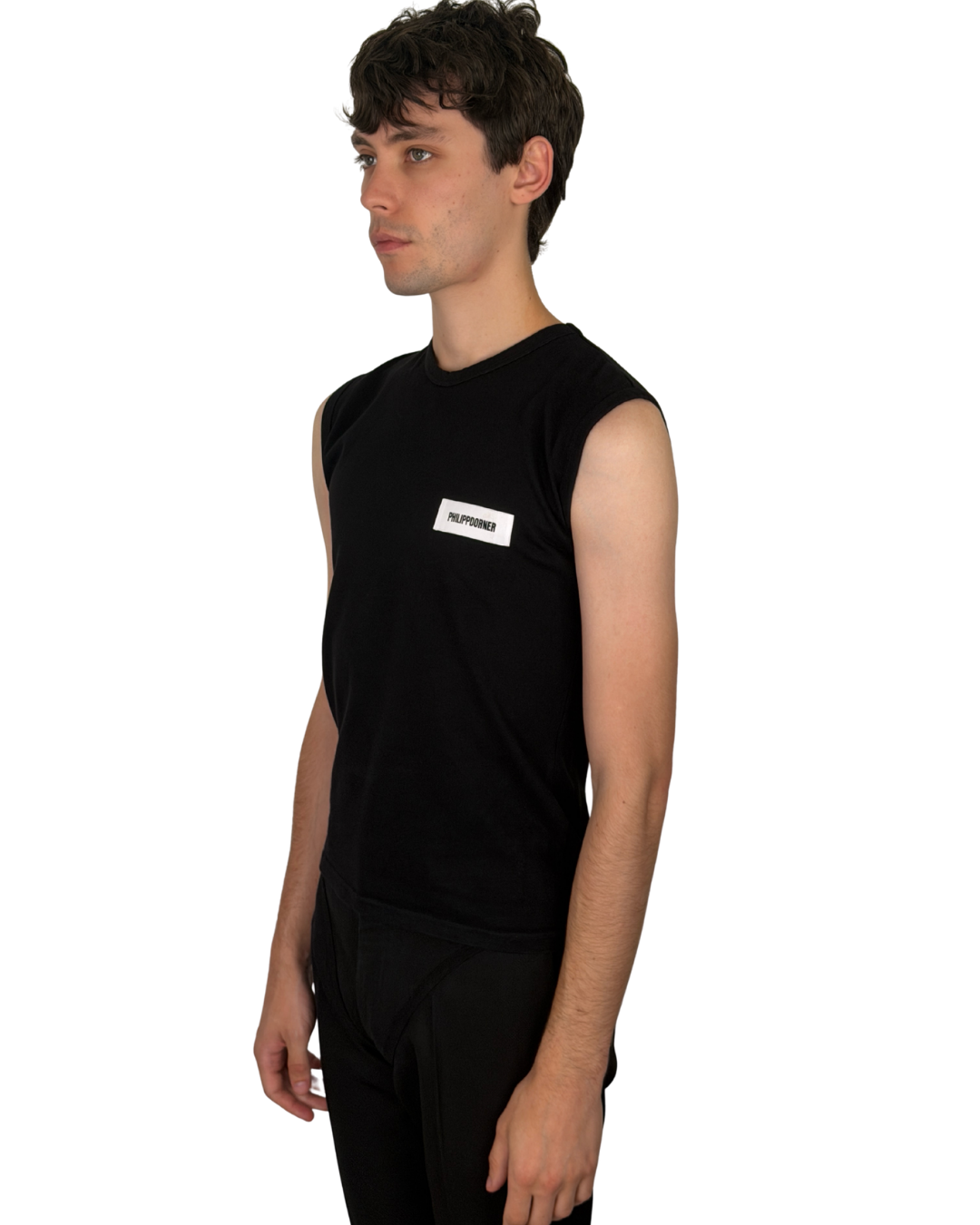 FITTED TANK TOP BLACK